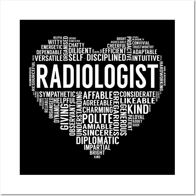 Radiologist Heart Wall Art by LotusTee